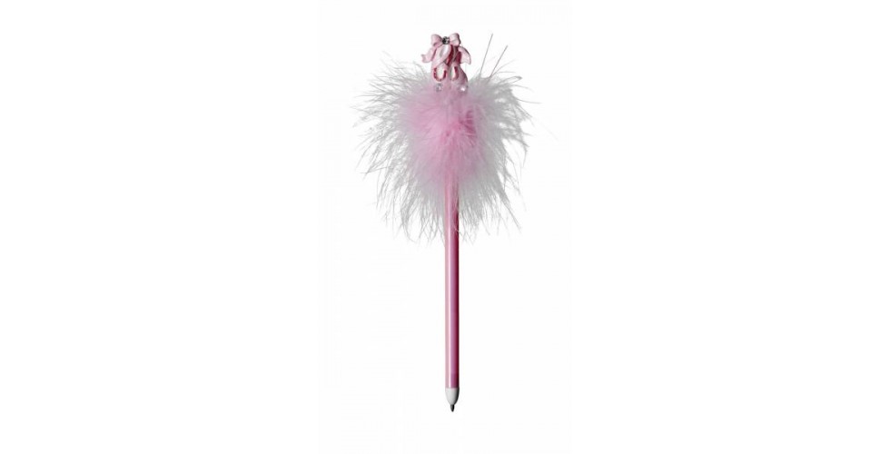Pink Ballet Shoes Fluffy Pen